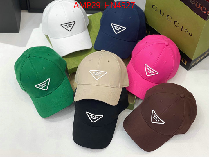 Cap (Hat)-Prada,aaaaa+ replica designer , ID: HN4927,$: 29USD