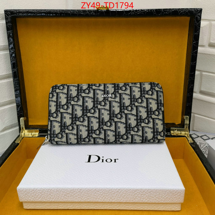 Dior Bags(4A)-Wallet-,ID: TD1794,$: 49USD