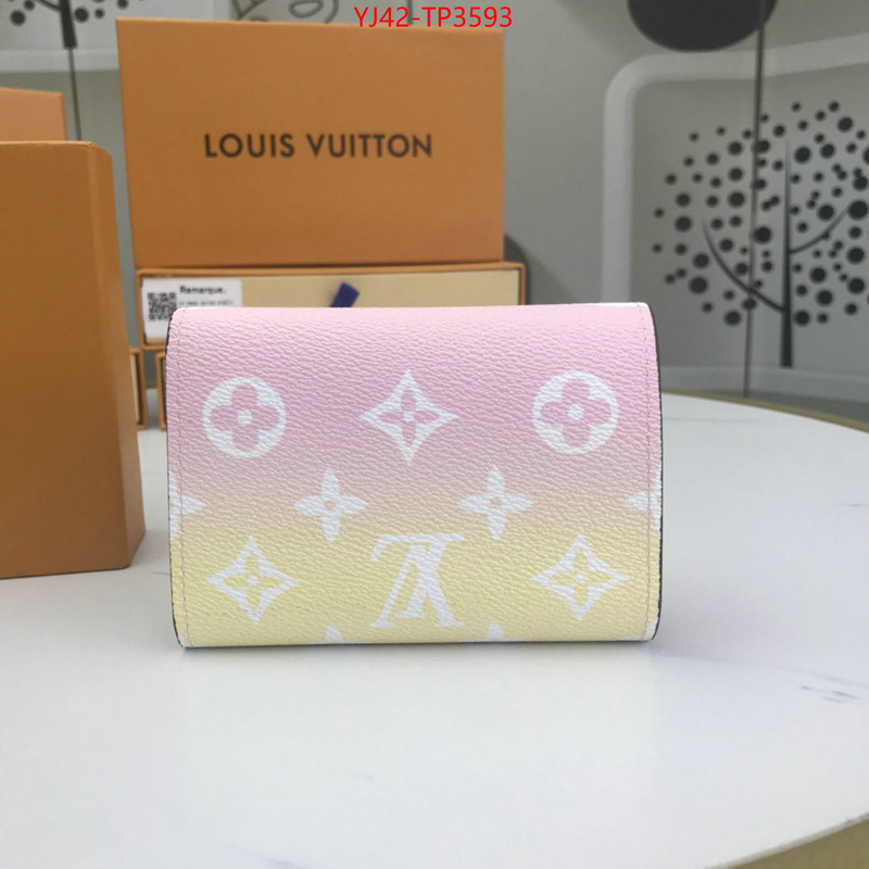 LV Bags(4A)-Wallet,ID: TP3593,$: 42USD