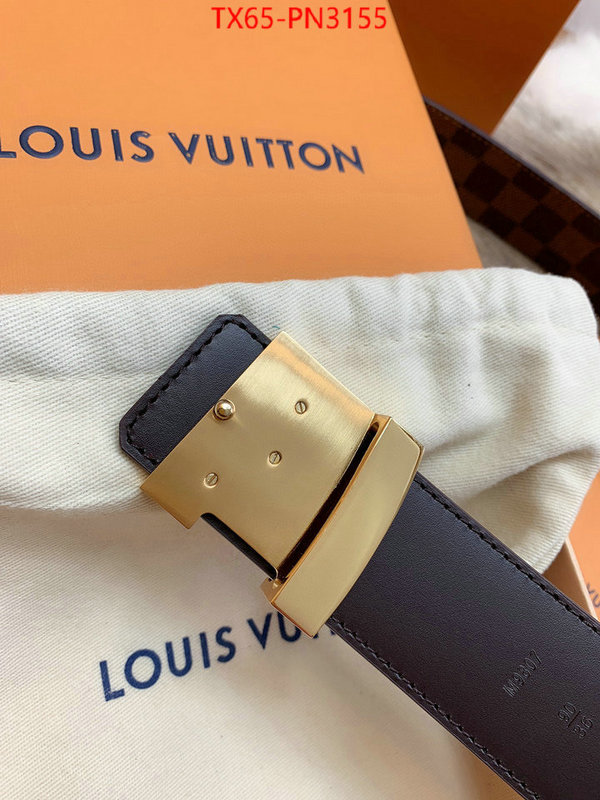 Belts-LV,shop the best high authentic quality replica , ID: PN3155,$: 65USD