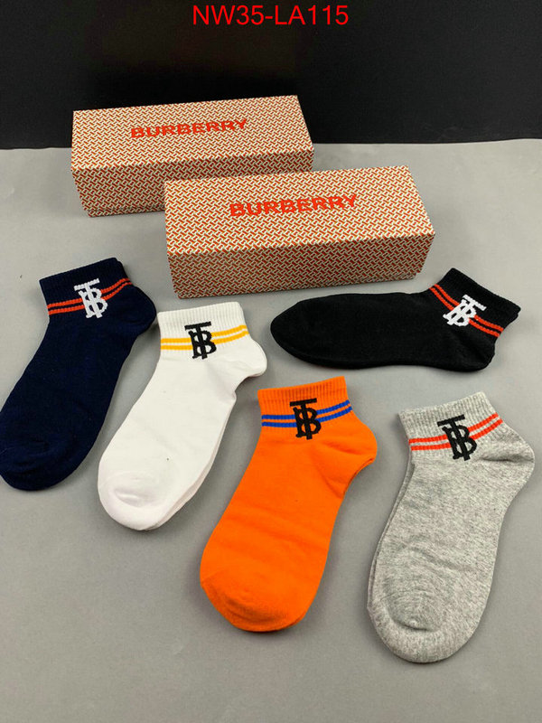 Sock-Burberry,the best , ID:LA115,$: 35USD