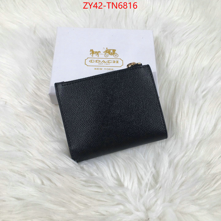 Coach Bags(4A)-Wallet,top 1:1 replica ,ID: TN6816,$: 42USD