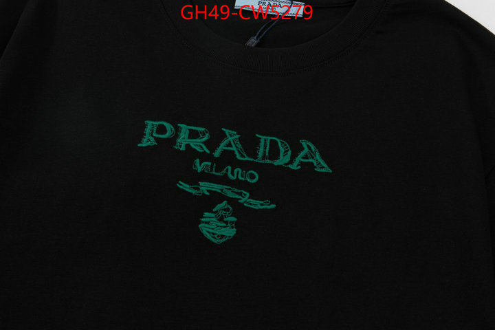 Clothing-Prada,1:1 replica , ID: CW5279,$: 49USD