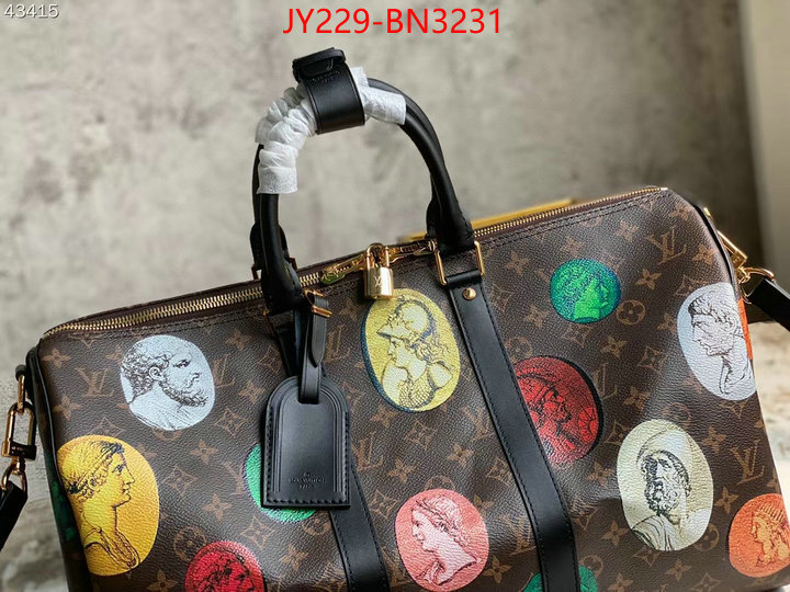 LV Bags(TOP)-Keepall BandouliRe 45-50-,ID: BN3231,$: 229USD