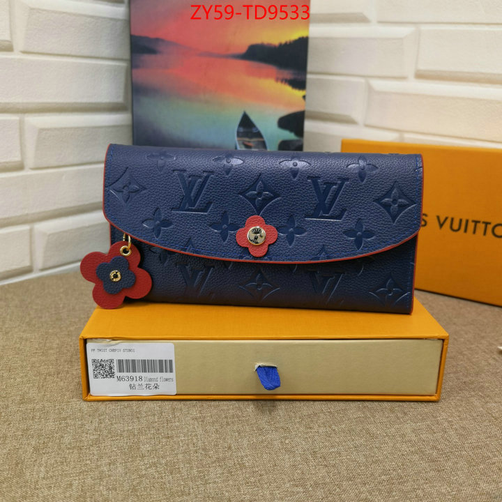 LV Bags(4A)-Wallet,online ,ID: TD9533,$: 59USD