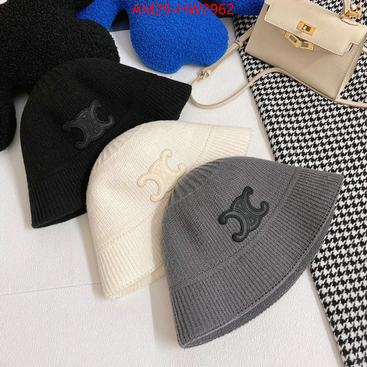 Cap (Hat)-Celine,fake designer , ID: HW2962,$: 29USD