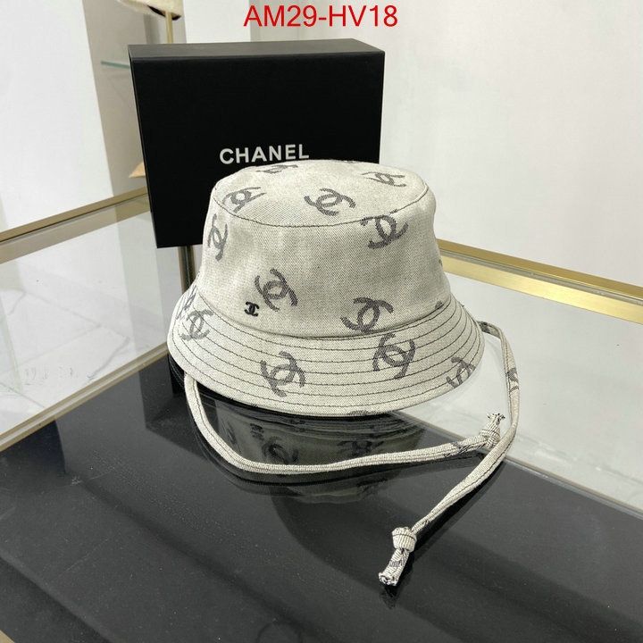 Cap (Hat)-Chanel,buy top high quality replica ,ID: HV18,$: 29USD