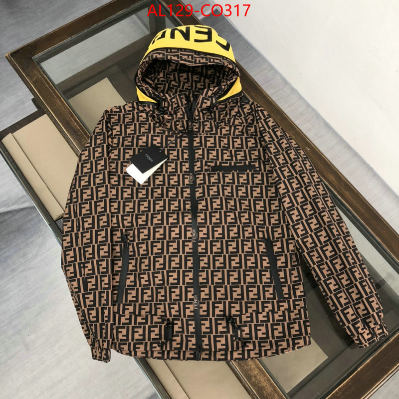 Down jacket Men-Fendi,aaaaa replica , ID: CO317,$: 129USD