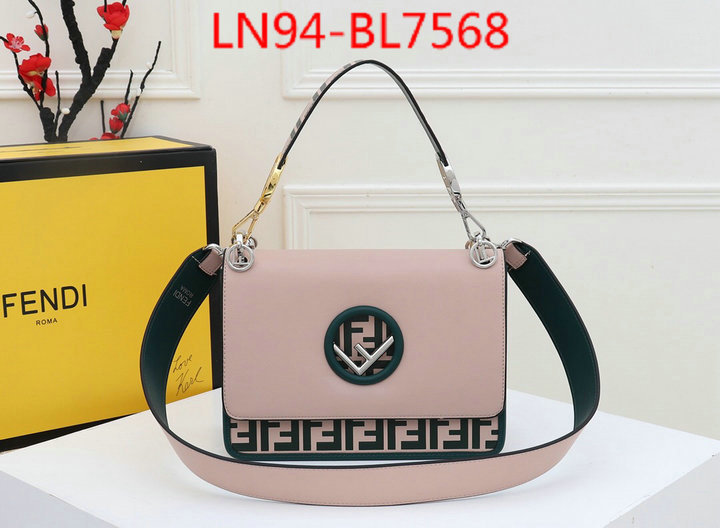 Fendi Bags(4A)-Diagonal-,7 star quality designer replica ,ID: BL7568,$: 94USD