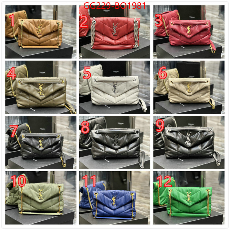 YSL Bag(TOP)-LouLou Series,ID: BO1981,$: 229USD