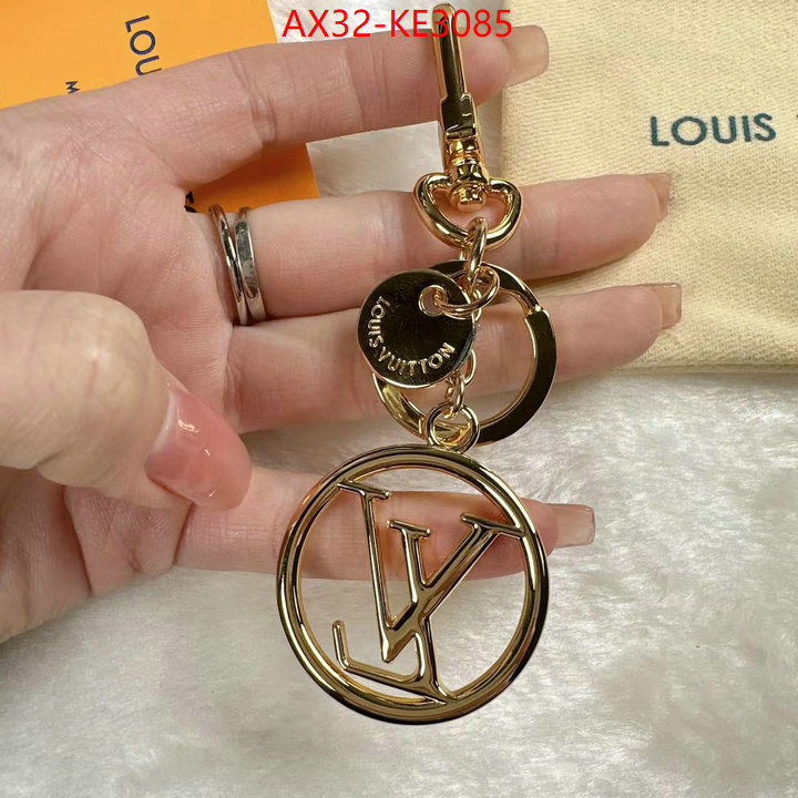 Key pendant-LV,fashion replica ,ID: KE3085,$: 32USD