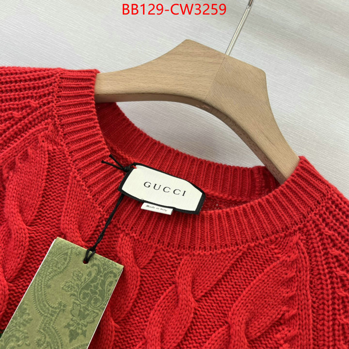 Clothing-Gucci,outlet sale store , ID: CW3259,$: 129USD