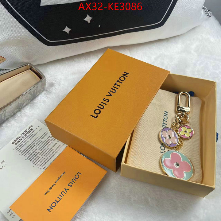 Key pendant-LV,designer wholesale replica , ID: KE3086,$: 32USD