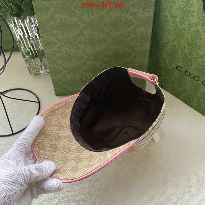 Cap (Hat)-Gucci,high quality 1:1 replica , ID: HV128,$: 32USD