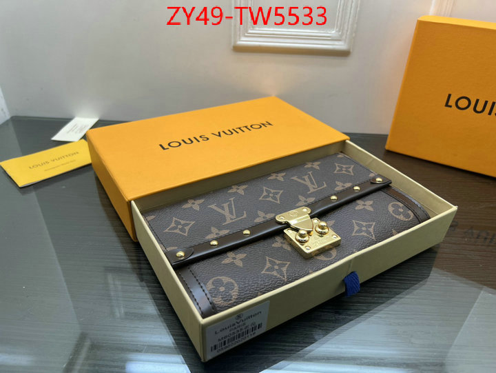 LV Bags(4A)-Wallet,what's the best place to buy replica ,ID: TW5533,$: 49USD