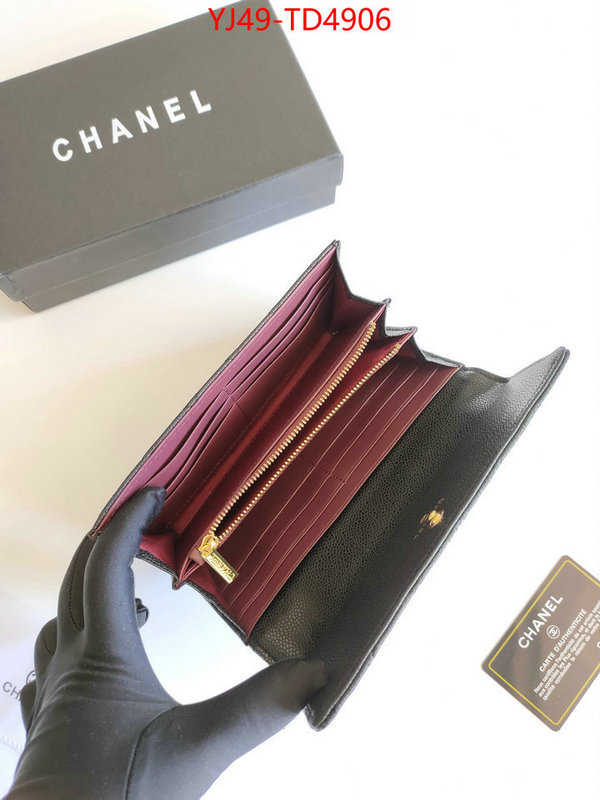 Chanel Bags(4A)-Wallet-,ID: TD4906,$: 49USD