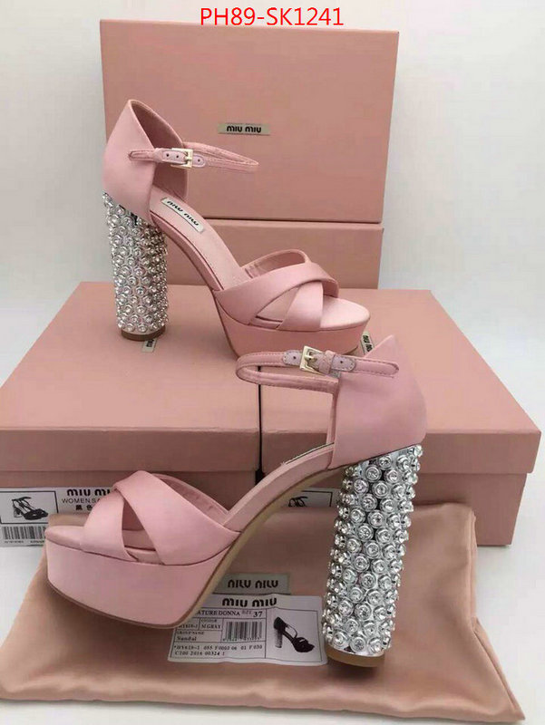 Women Shoes-Miu Miu,top quality fake ,first copy , ID: SK1241,$:89USD