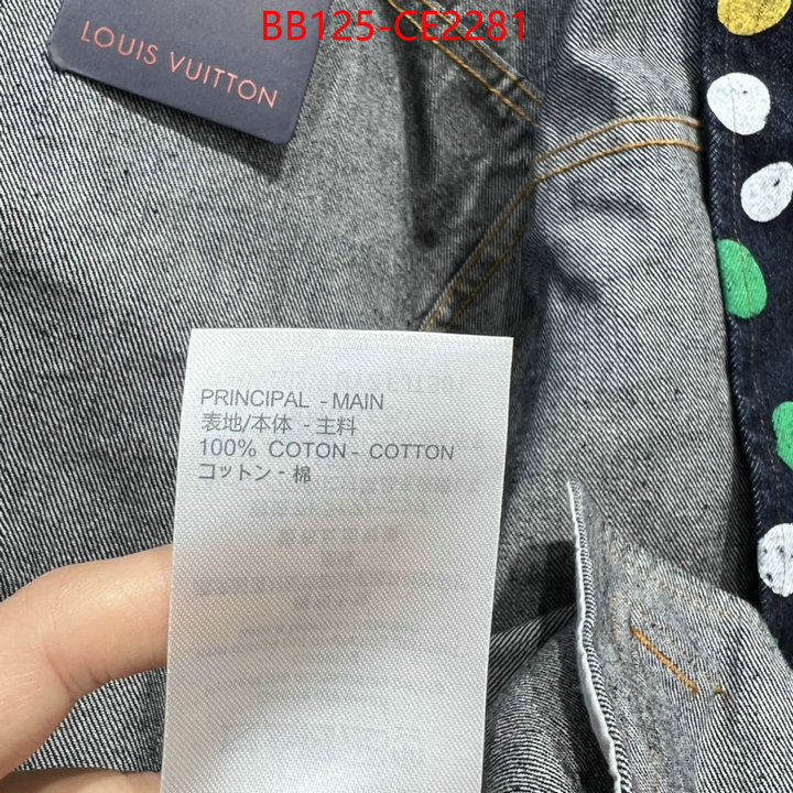 Clothing-LV,highest quality replica , ID: CE2281,$: 125USD