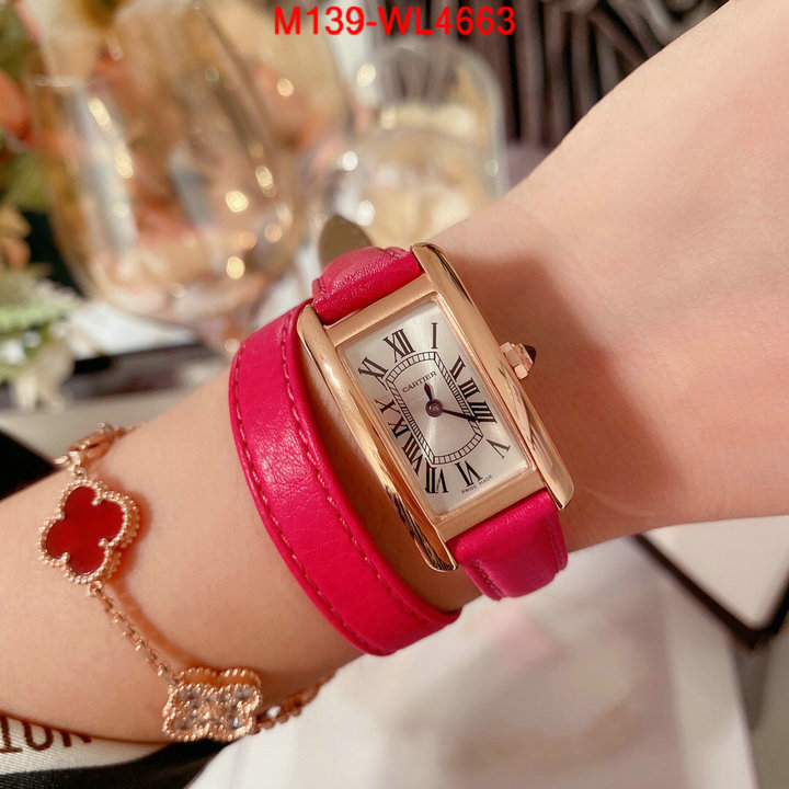 Watch(4A)-Cartier,luxury cheap , ID: WL4663,$: 139USD