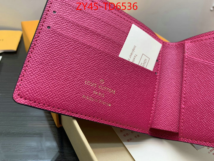 LV Bags(4A)-Wallet,replica for cheap ,ID: TD6536,$: 45USD