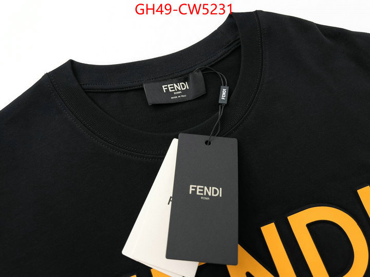 Clothing-Fendi,the best quality replica , ID: CW5231,$: 49USD