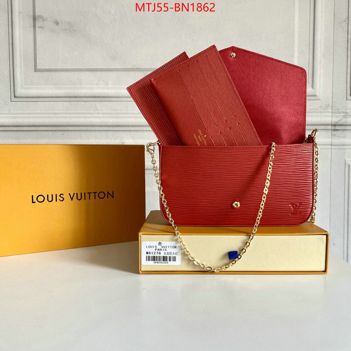 LV Bags(4A)-New Wave Multi-Pochette-,knockoff highest quality ,ID: BN1862,$: 55USD