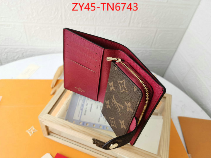 LV Bags(4A)-Wallet,ID: TN6743,$: 45USD