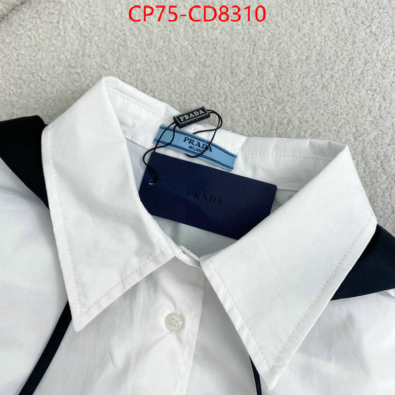 Clothing-Prada,highest quality replica , ID: CD8310,$: 75USD