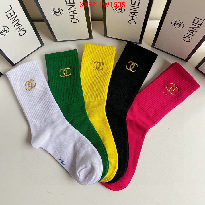 Sock-Chanel,replica 1:1 high quality , ID: LW1605,$: 32USD