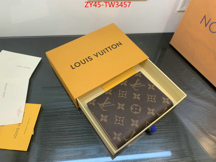 LV Bags(4A)-Wallet,high quality replica ,ID: TW3457,$: 45USD