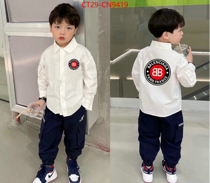 Kids clothing-Balenciaga,knockoff highest quality , ID: CN9419,$: 29USD