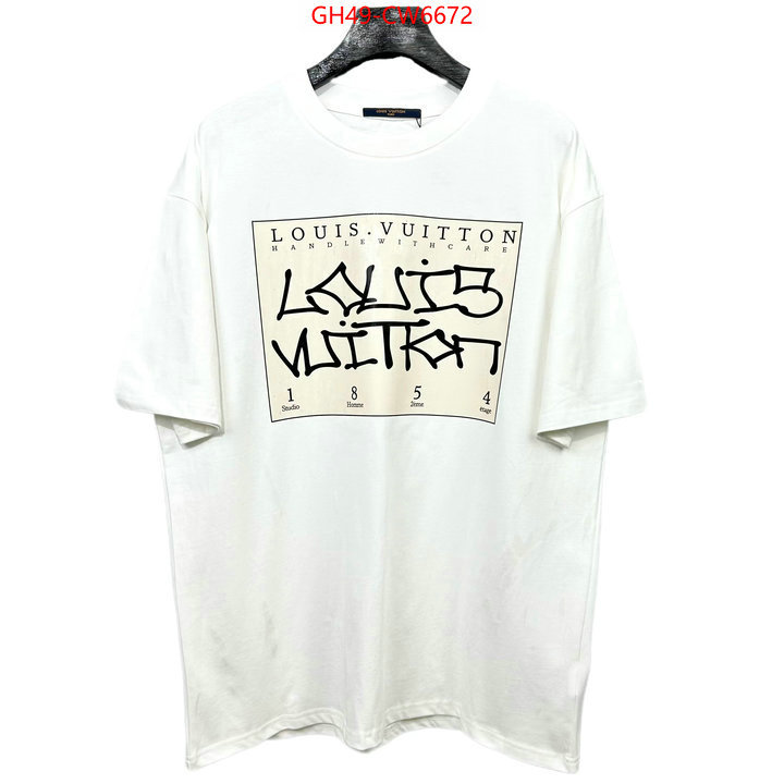 Clothing-LV,fake high quality , ID: CW6672,$: 49USD