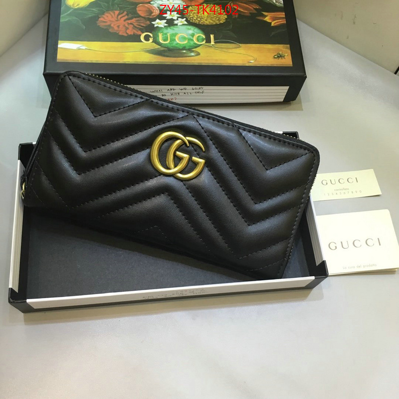 Gucci Bags(4A)-Wallet-,ID: TK4102,$:45USD