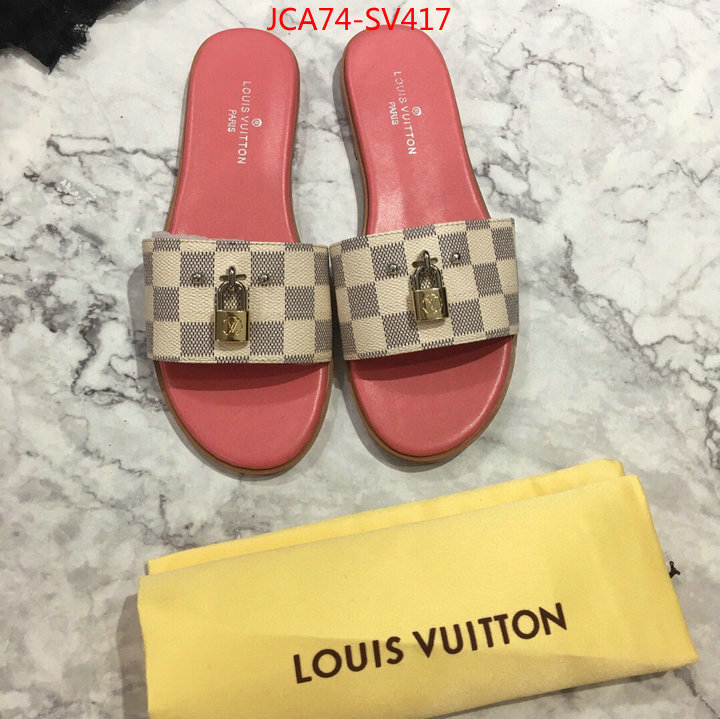 Women Shoes-LV,what 1:1 replica , ID: SV417,$:74USD