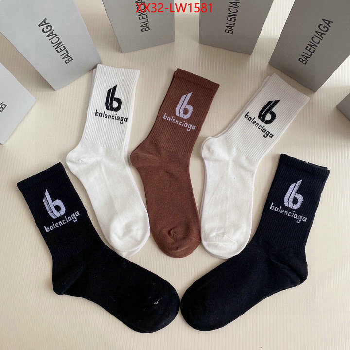 Sock-Balenciaga,designer wholesale replica , ID: LW1581,$: 32USD