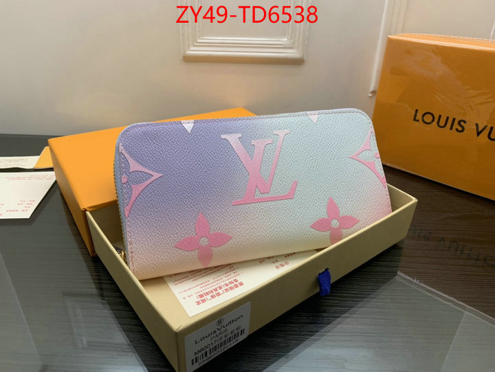 LV Bags(4A)-Wallet,designer 1:1 replica ,ID: TD6538,$: 49USD