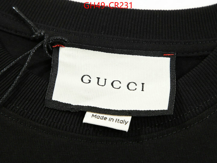 Clothing-Gucci,high quality happy copy , ID: CR231,$: 49USD