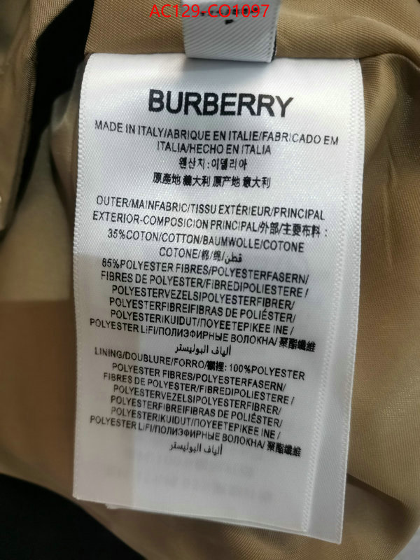 Down jacket Women-Burberry,aaaaa+ replica , ID: CO1097,$: 129USD