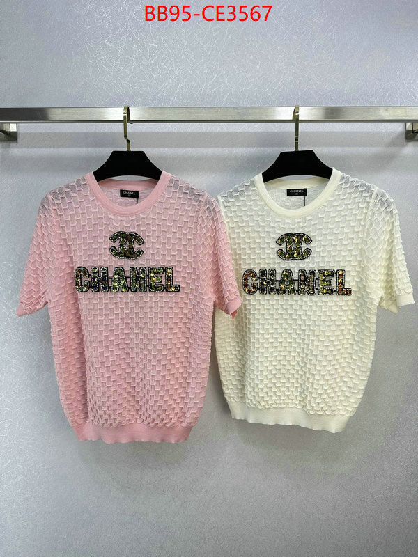 Clothing-Chanel,2023 perfect replica designer ,ID: CE3567,$: 95USD