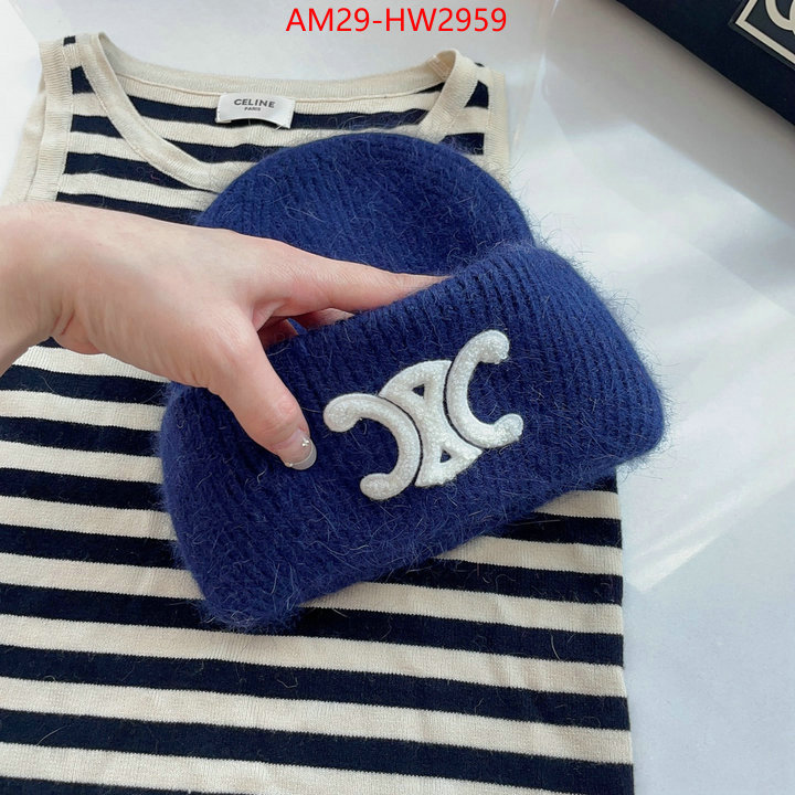 Cap (Hat)-Celine,brand designer replica , ID: HW2959,$: 29USD