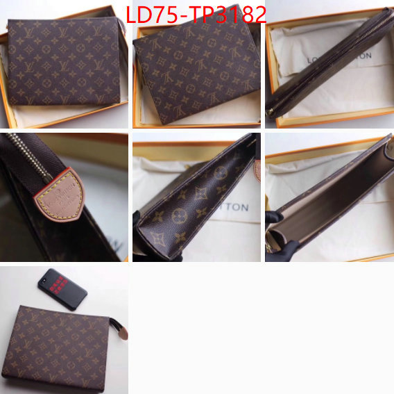 LV Bags(TOP)-Wallet,ID: TP3182,$: 75USD