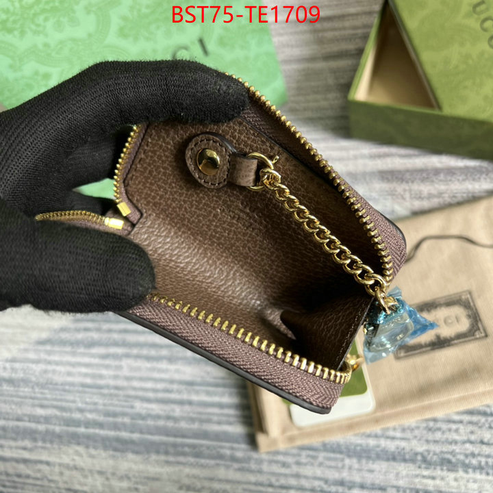Gucci Bags(TOP)-Wallet-,7 star replica ,ID: TE1709,$: 75USD