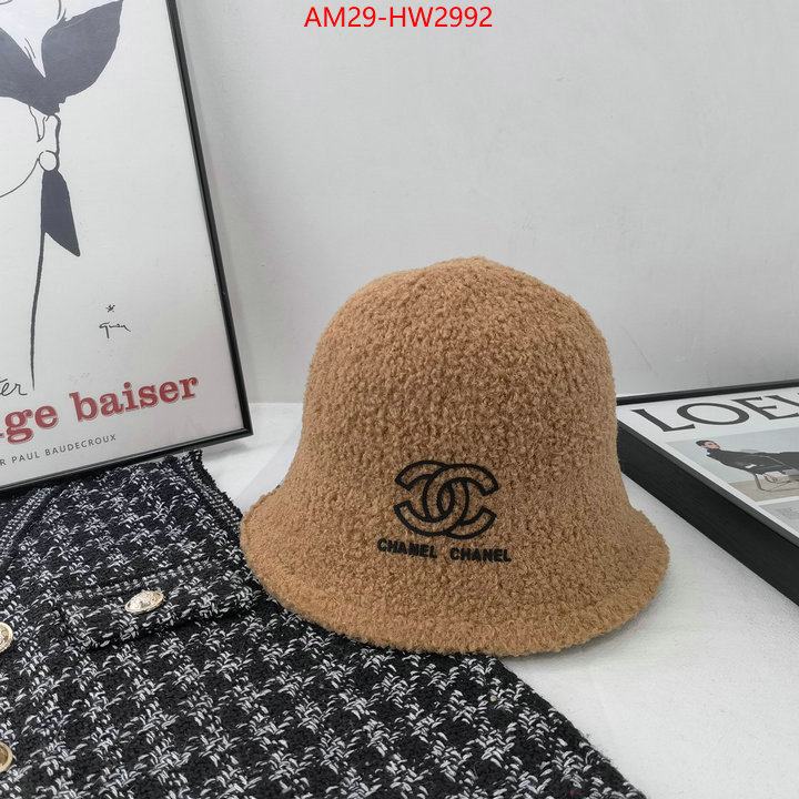 Cap (Hat)-Chanel,buy best high quality , ID: HW2992,$: 29USD