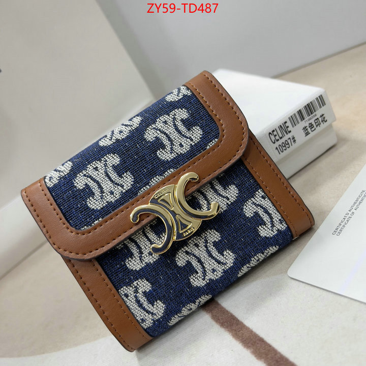 CELINE Bags(4A)-Wallet,outlet 1:1 replica ,ID: TD487,$: 59USD