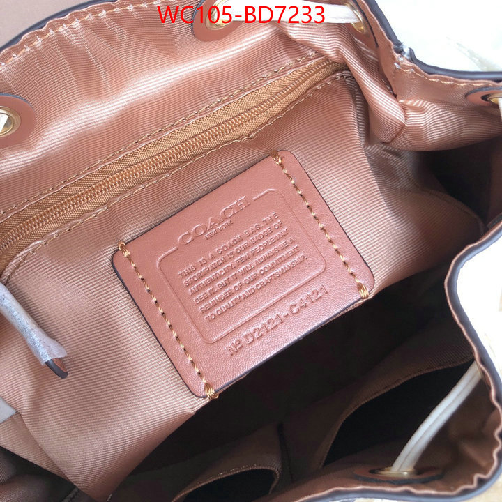 Coach Bags(4A)-Backpack-,we provide top cheap aaaaa ,ID: BD7233,$: 105USD