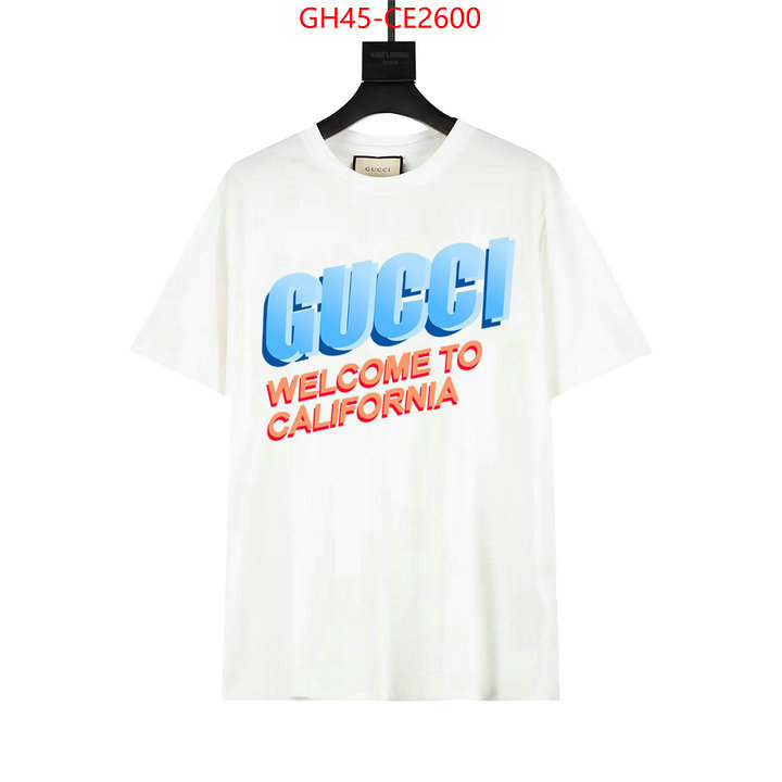 Clothing-Gucci,wholesale imitation designer replicas , ID: CE2600,$: 45USD