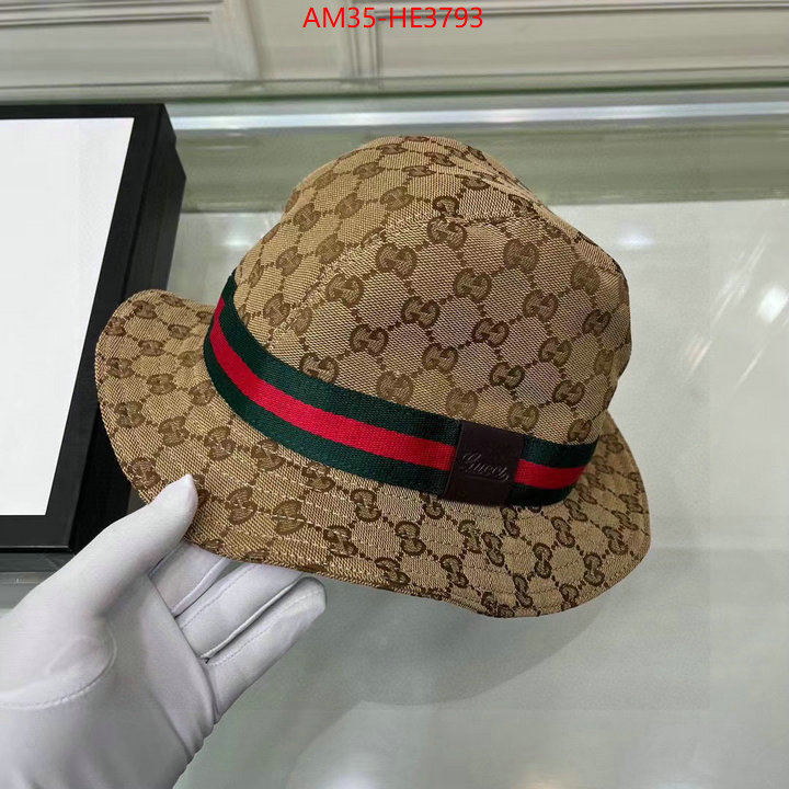 Cap (Hat)-Gucci,first copy , ID: HE3793,$: 35USD