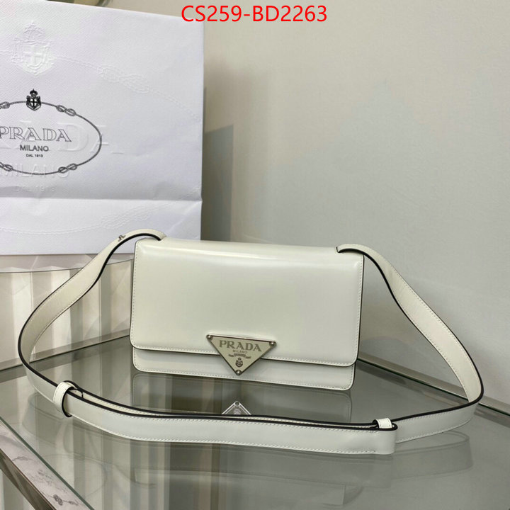 Prada Bags(TOP)-Diagonal-,ID: BD2263,$: 259USD