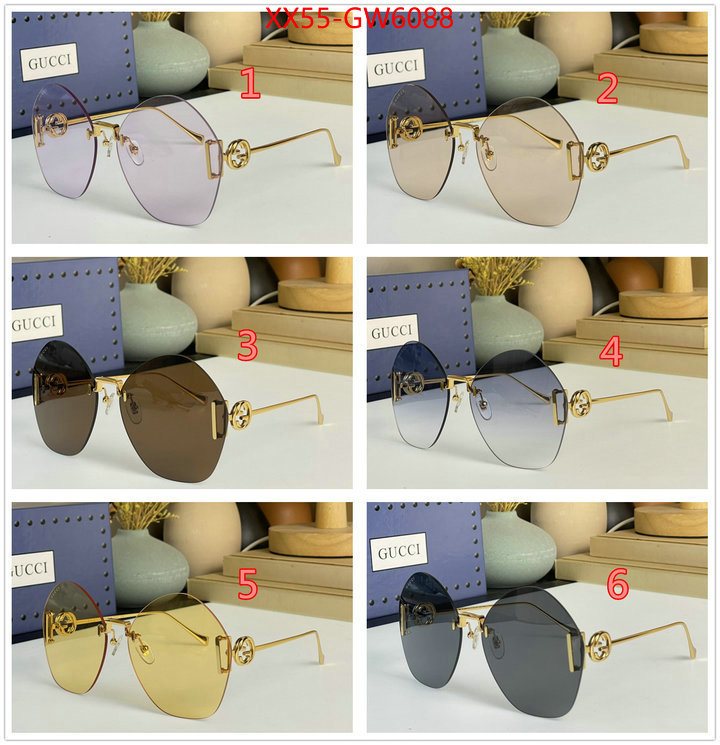 Glasses-Gucci,fashion , ID: GW6088,$: 55USD