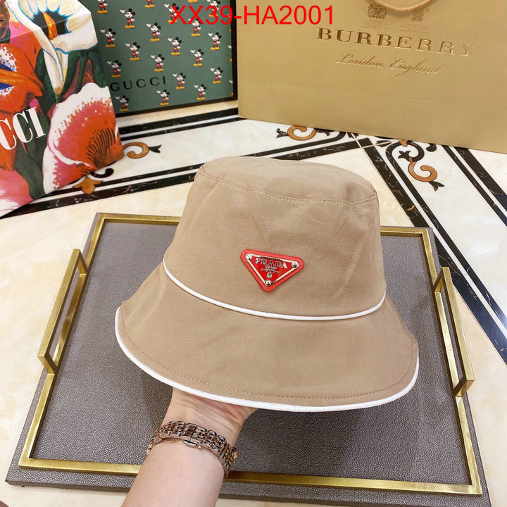 Cap (Hat)-Prada,replica aaaaa+ designer , ID:HA2001,$: 39USD